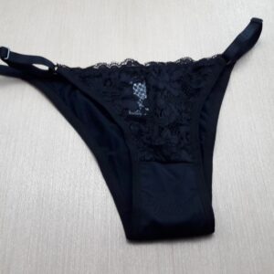 Tanga String Microfibra e Renda