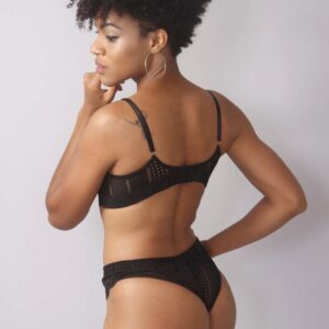 Conjunto em microfibra Charme com sutiã em renda Bordonê  - Donna Dolce