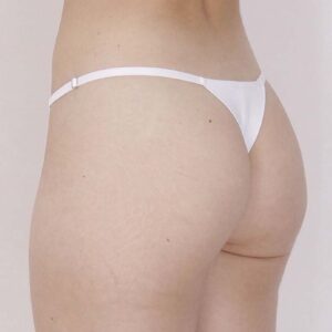 Calcinha fio duplo em microfibra e renda com regulagem na lateral - Del Laras