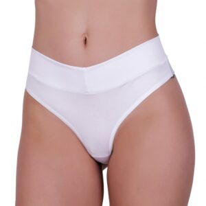 Tanga Fio Dental Cós Alto Duplo e Costas Dobrada