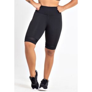 Bermuda Fitness Feminina Lisa Preto