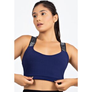 Cropped Alça de Elástico Cruzado nas Costas Racy