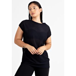 Blusa Feminina Fitness Transparente Dry