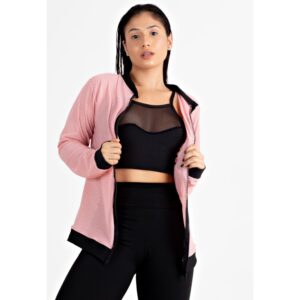 Casaco Fitness Feminino Longo Manga Longa
