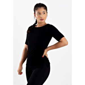 Blusa Fitness Lisa Manga Curta Metamorfose